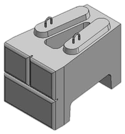 Verti-Block half block