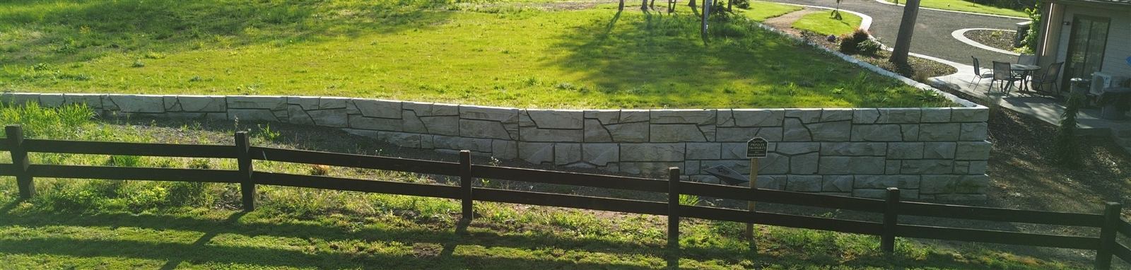Mayfield Camp Verti-Block retaining wall, photo 2