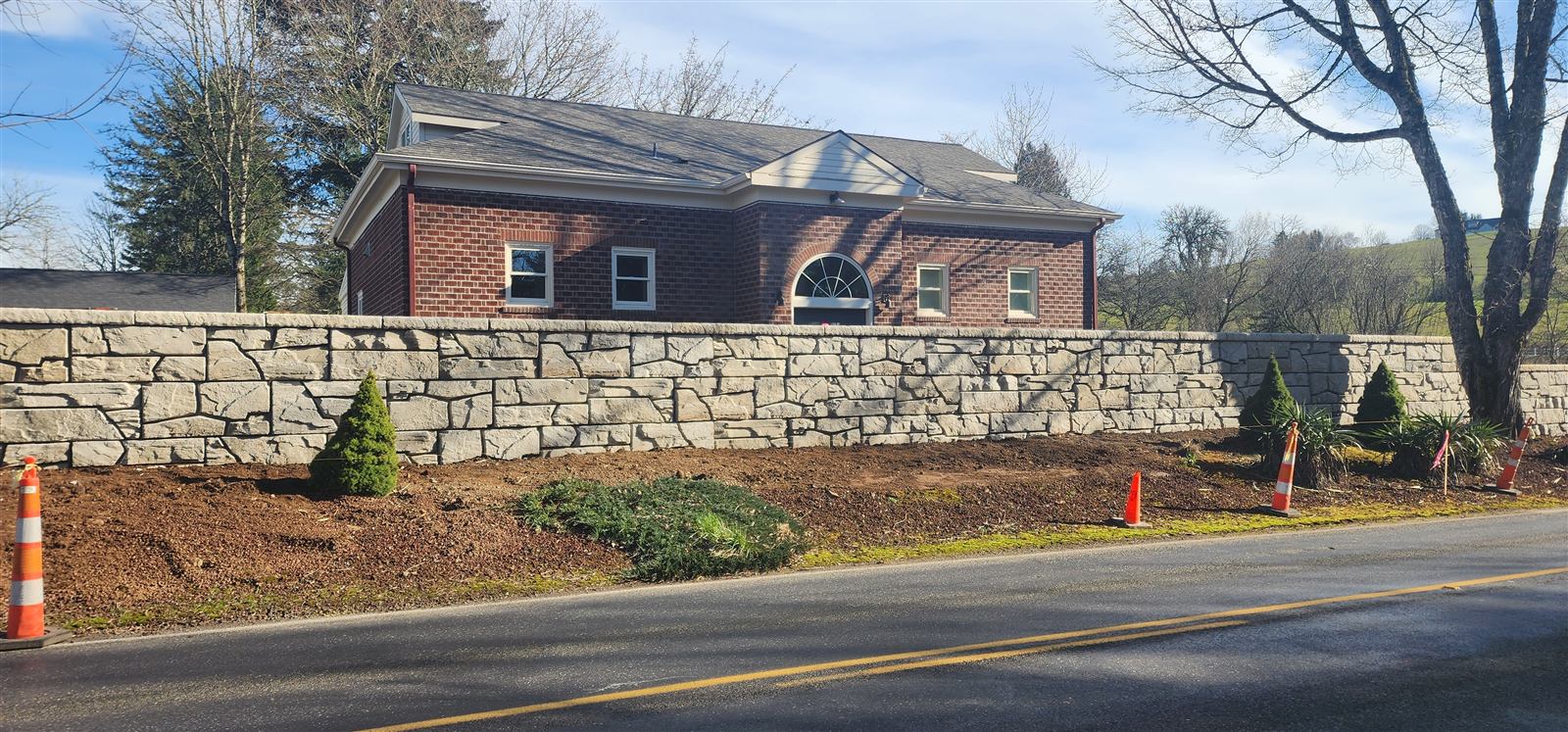 Sound Wall Verti-Block retaining wall, photo 2